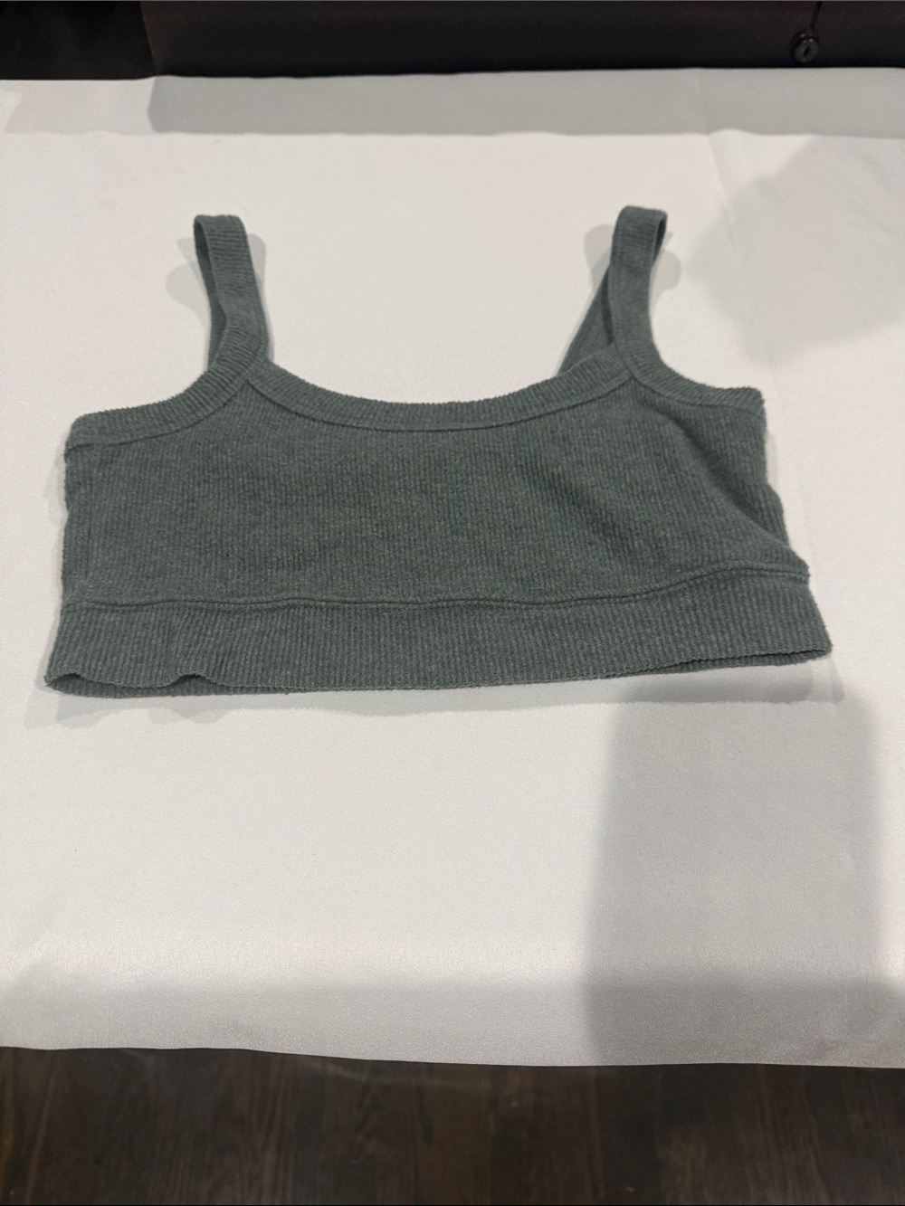 Z Supply Ribbed Crop Tank - gray